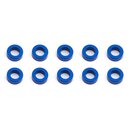 Team Associated Ballstud Washers, 5.5x2.0 mm, blue aluminum