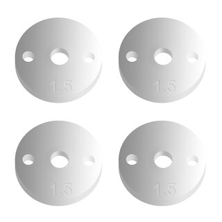 Team Associated FT 12mm Pistons V2, 2 x 1.5, flat