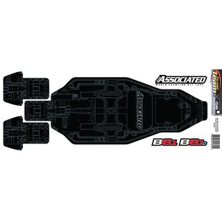 Team Associated RC10B6.2D/B6.1/B6.1D FT Chassis Protective Sheet, printed