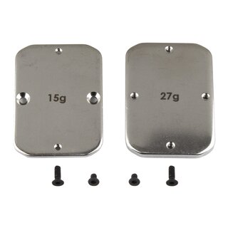 Team Associated B64 FT Steel Chassis Weights, 15g, 27g
