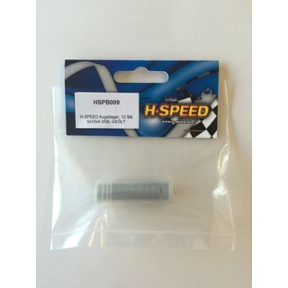 HSpeed HSPB009 H-SPEED Kugellager, 10 Stk 5x10x4 2RS, GELT