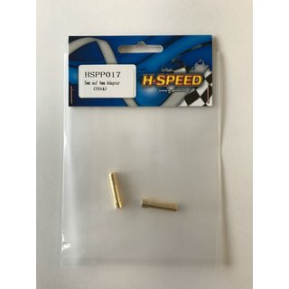 HSpeed HSPP017 5mm auf 4mm  Goldkontakt-Adapter  (2Stk)