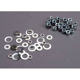 Traxxas  1252 NUT SET, LOCK NUTS (3mm (11) A