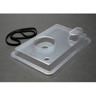 Traxxas  1571X RADIO BOX LID (CLEAR)/ RUBBER