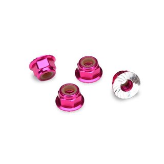 Traxxas  1747P Mu rn mit Flansch 4mm pink