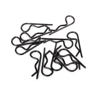 Traxxas  1834A Karo-Clips schwarz (12) Standard-Gre