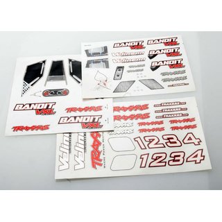 Traxxas 2413R DECAL SHEETS, BANDIT VXL