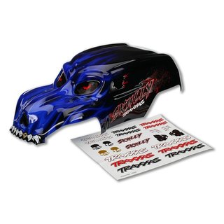Traxxas  3633X Karosserie Skully blau + Aufkleber