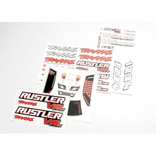 Traxxas 3713R Aufkleber Rustler VXL