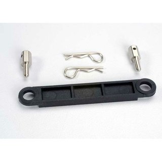 Traxxas  3727 Akkuhalterung+Pfosten+Clips