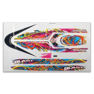Traxxas  3816 Blast Aufkleber-Bogen (swirl pa rn / waterproof)