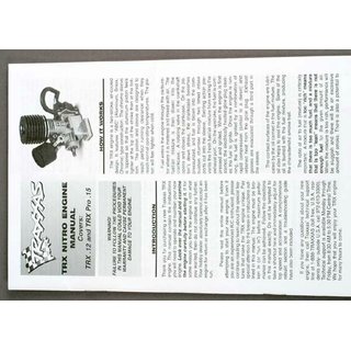 Traxxas 4099 ENGINE MANUAL