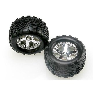 Traxxas  4171 TIRES & WHEELS, ASSEMBLED, GLU