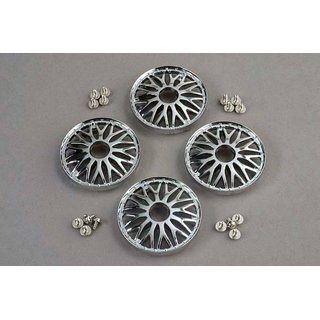 Traxxas  4277 BBS TYPE CHROME WHEEL COVERS (