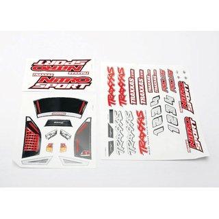 Traxxas 4513R DECAL SHEETS, NITRO SPORT