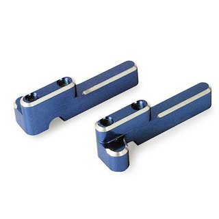 Traxxas 4918X Servo Befestigung Alu blau