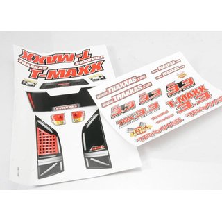 Traxxas  4920X DECAL SHEETS, T-MAXX 3.3 (LONG