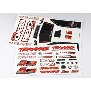 Traxxas  5313R DECAL SET, REVO 3.3 (REVO LOGO