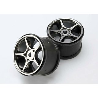 Traxxas  5372X Felgen Gemini 3,8 schwarz/chr.