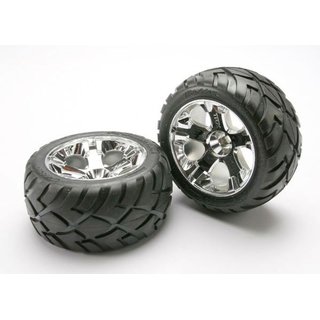 Traxxas 5577R Felgen + Reifen verklebt