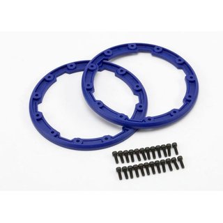 Traxxas  5666 Seitenschutzringe Felge blau