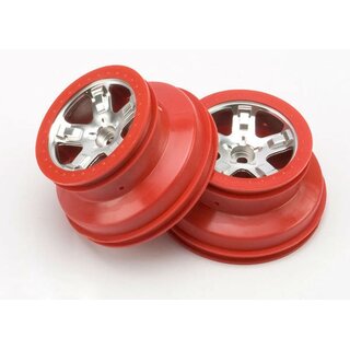 Traxxas 5874A Felge satin / rot vorne