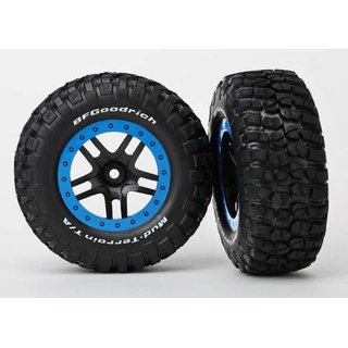 Traxxas  5885A T&W, GLUED (SCT SS BLK/BLUE BE