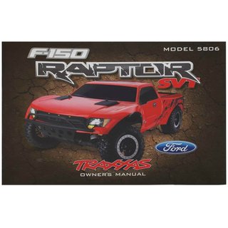 Traxxas  5897 OWNERS MANUAL, FORD RAPTOR (MO