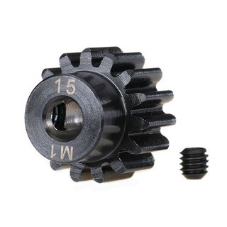 Traxxas  6487R Zahnrad, 15-T Ritzel (1.0 Modul) 5mm Welle extra-hart
