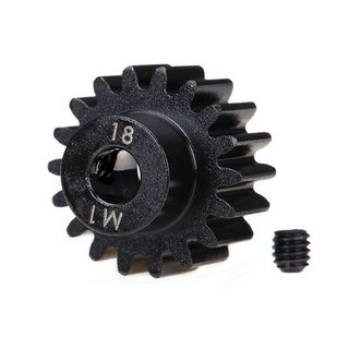 Traxxas  6491R Zahnrad, 18-T Ritzel (1.0 Modul) 5mm Welle extra-hart