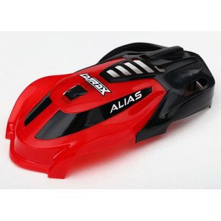 Traxxas  6611 Haube, Alias rot mit Schrauben