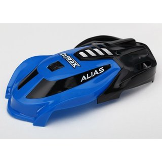 Traxxas  6612 Haube, Alias blau mit Schrauben