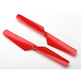 Traxxas 6628 Rotorblatt-Set rot (2)
