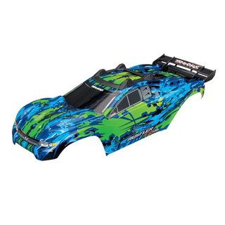 Traxxas  6717G Karo Rustler 4X4 VXL grn +Decals mit Karohalterung