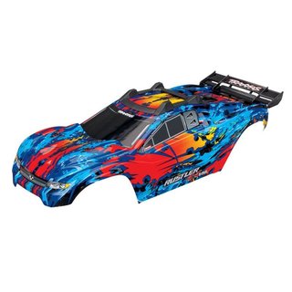 Traxxas  6717R Karo Rustler 4X4 VXL rot +Decals mit Karohalterung