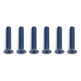 Team Associated 6281 FT Screws, Aluminum 8-32 x 7/8 in FHPS