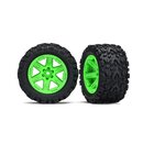 Traxxas  6773G Reifen auf Felge 2.8 RXT gr�n / Talon...