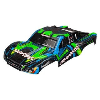 Traxxas  6844X Karo Slash 4X4 grn mit blau (lackiert + Aufkleber)