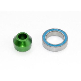 Traxxas 6893G Lager-Adapter Alu grün