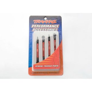 Traxxas 7038X Spurstangen v/h Alu rot