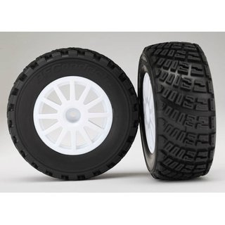 Traxxas  7473R Reifen auf Felge wei, soft