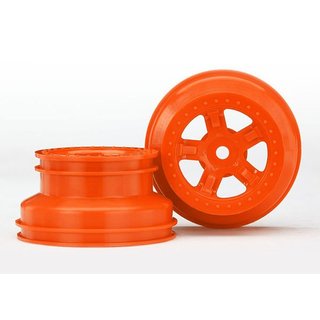 Traxxas  7673A Felgen, SCT orange, Beadlock Style, (1.8 inner, 1.4