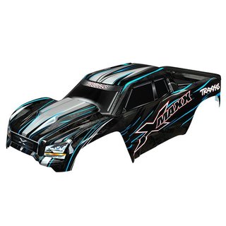 Traxxas  7711A Body, X-Maxx, blue (painted, decals applied) (assembled with