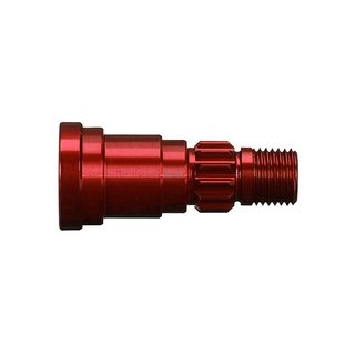 Traxxas  7753R Stub Achse, Alu, rot-eloxiert (1)