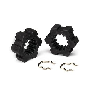 Traxxas  7756 Radmitnehmer, Sechskant (2) Hex-Clips (2)
