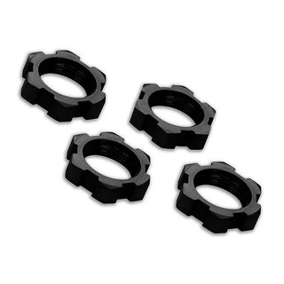 Traxxas  7758A Felgen-Mu rn splined 17mm verzahnt schwarz (4)