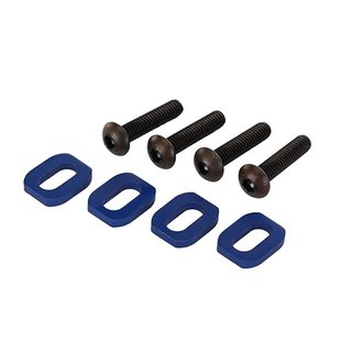 Traxxas  7759 Schreiben, Motorhalter, Alu (blau-eloxiert) (4)/ 4x18mm BCS