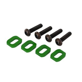 Traxxas  7759G Schreiben, Motorhalter, Alu (grn-eloxiert) (4)/ 4x18mm BCS