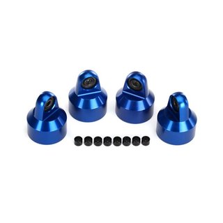 Traxxas  7764A Dmpfer Kappen, Alu (blau-eloxiert), GTX Dmpfer (4)/ Distan