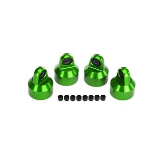 Traxxas  7764G Dmpfer Kappen, Alu (grn-eloxiert) GTX Dmpfer (4)/ Distanz